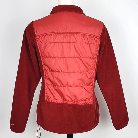 Columbia Women's Basin Butte Red Fleece Full Zip Omni Shield Jacket Size Medium - Picture 6 of 16